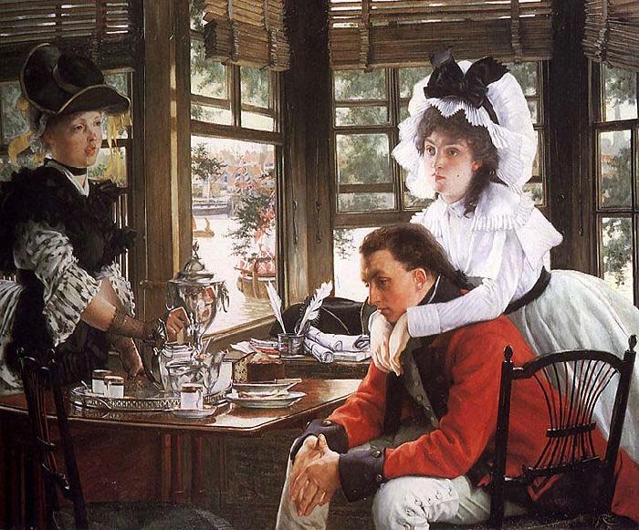 James Tissot Bad News oil painting picture
